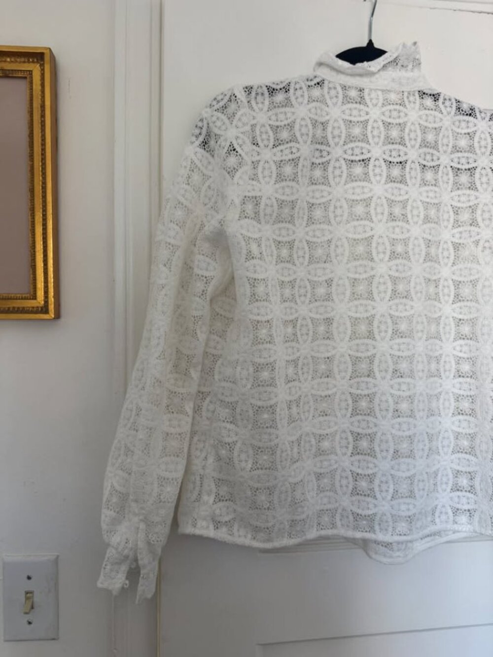 Sezane lace Chlo blouse - sz 34, fits like 4 - Picture 6 of 9